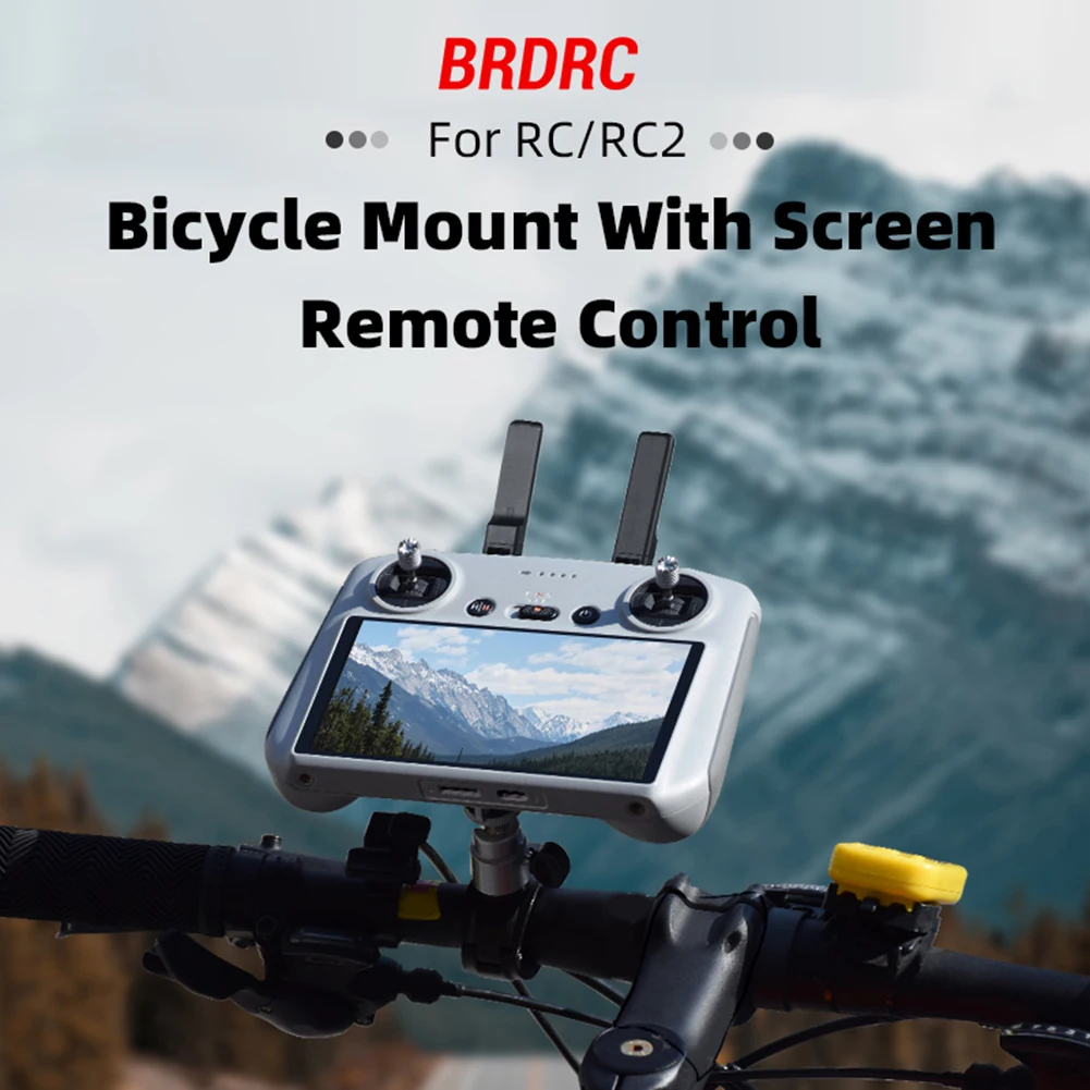 Bike Clip Mount Adjustable Protable Clip Aluminum Alloy Action Camera Riding Bracket for DJI RC 2 Remote Controller