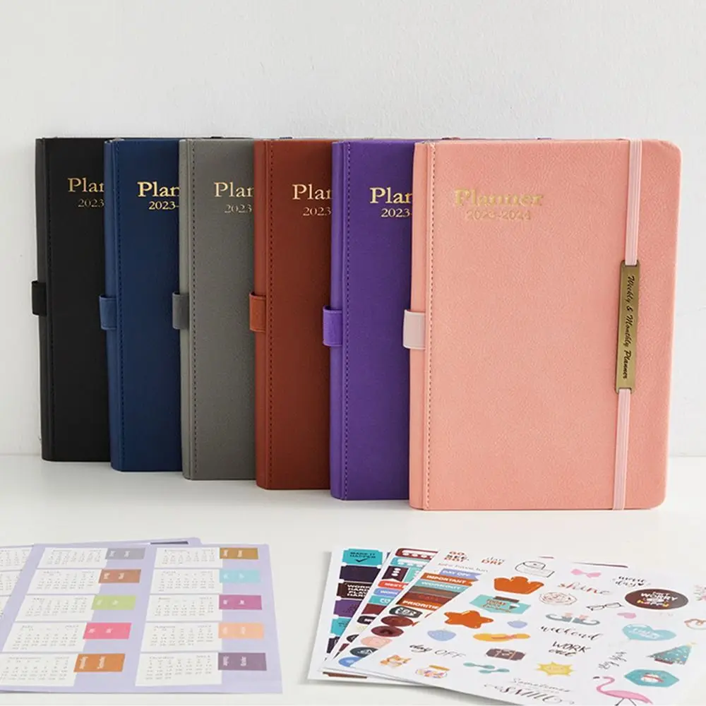 2023-english-schedule-book-a5-daily-plan-notebook-weekly-monthly-agenda
