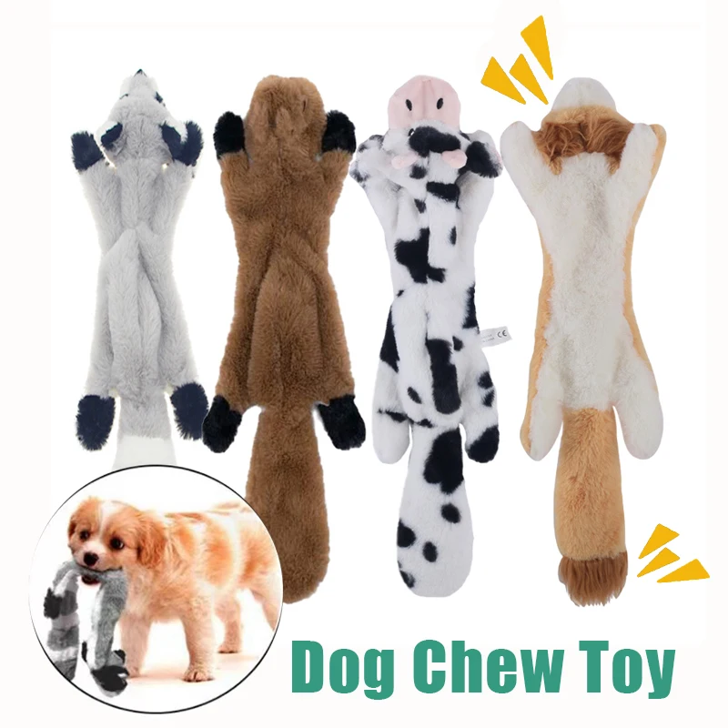Jouet À Mâcher En Peluche Pour Petits Et Moyens Chiens, Animal Simulé, Mignon, Grinçant, Drôle, Loup, Slaura, Rel, Animal De Compagnie, Jouets Intérie
