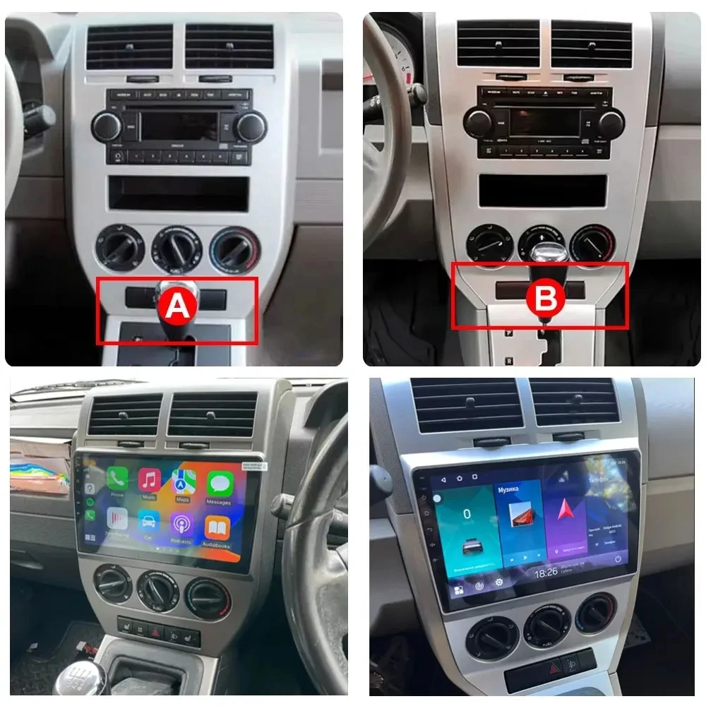 Radio Multimedia para Auto Android 16 para Dodge Caliber, Jeep Compass 1 MK Patriot 2006-2010, Reproductor de Video, GPS, 4G+WIFI, Cámara 360 2