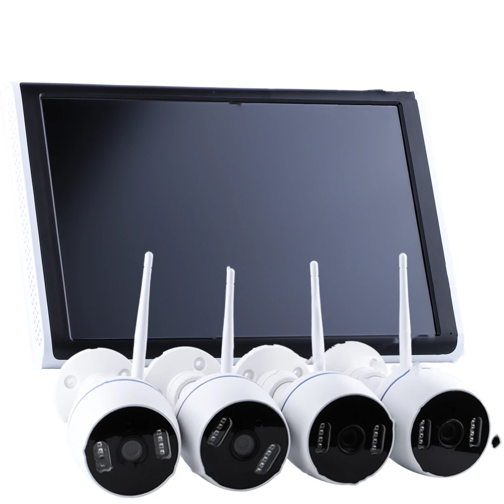 eTsoon Outdoor Night Vision Wireless WiFi Home Surveillance IP Security Camera kit System Price set 10.1 Inch Cctv Complete Kit |