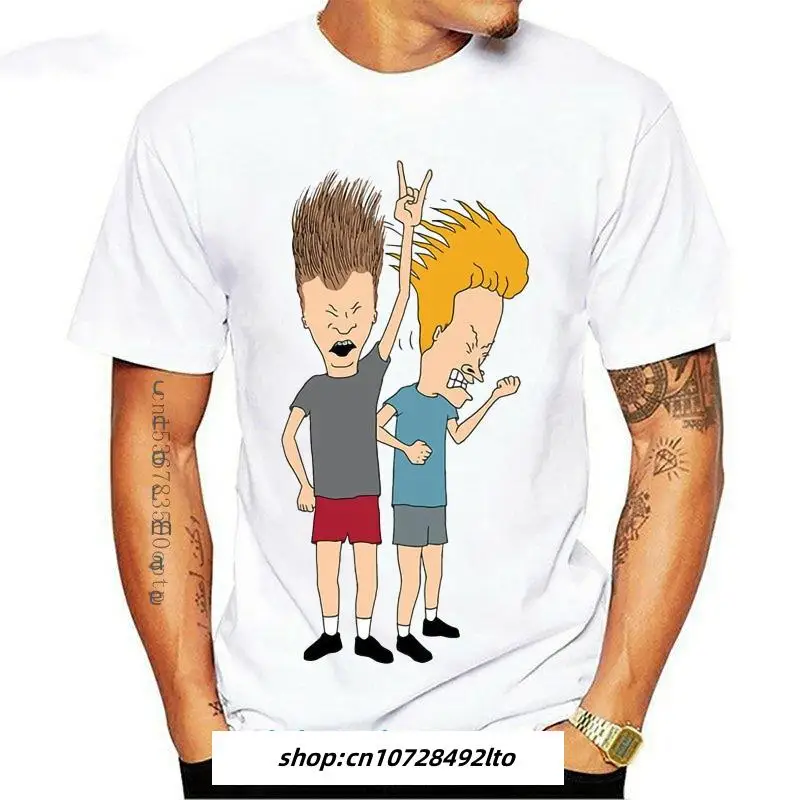 

Man Clothing Fashion T Shirt 100% Cotton Asian Size Print Beavis And Butthead Beavis Butthead Short Sleeve O Neck Casual Sports