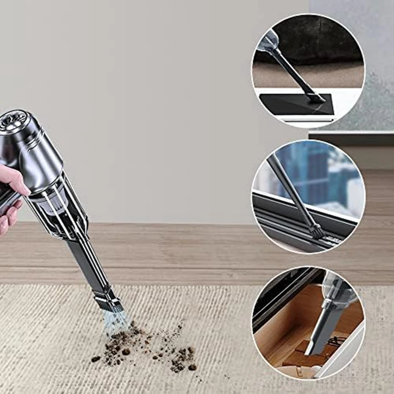 

Wireless Handheld Car Vacuum Cleaner 12000PA High Power Mini Portable Vacuum Cleaner ABS Handheld Vacuum Cordless Cleaner