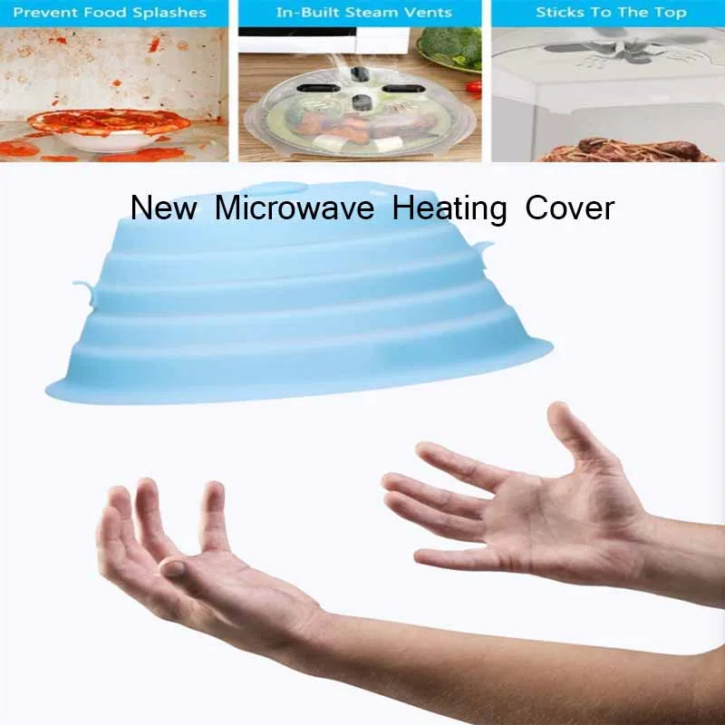 Microwave Plate Cover With Magnetic Prevent Splatter Cover With Steam Vent