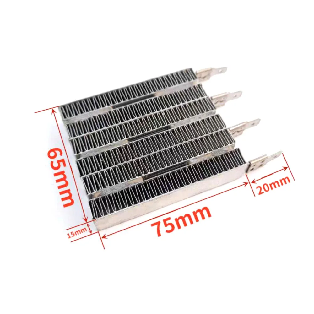 Electric Heater Parts PTC Heating Element 220V 500W 4 Pins 75*65mm