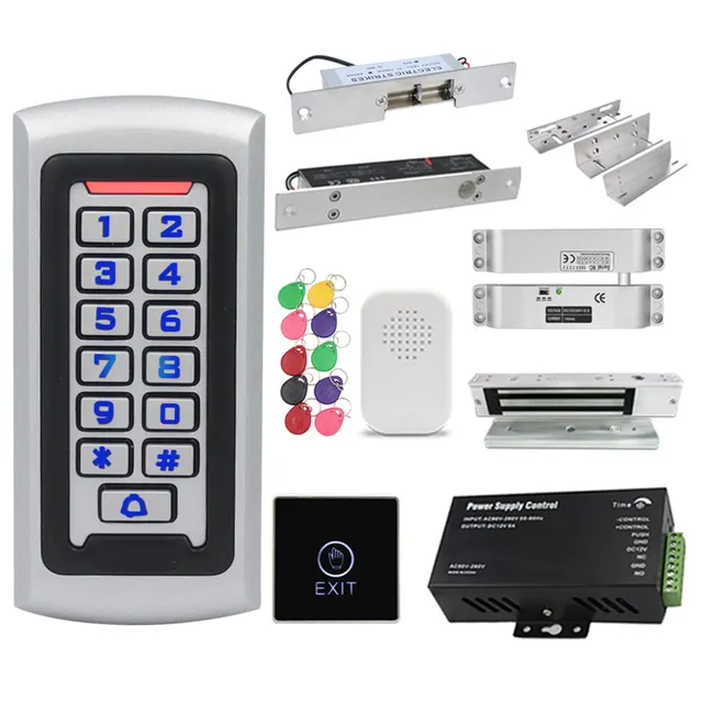 RFID Access Control System Set security protection Electronic Gate Opener Home Digital Kits Eletric Magnetic Smart Door Lock Kit 5
