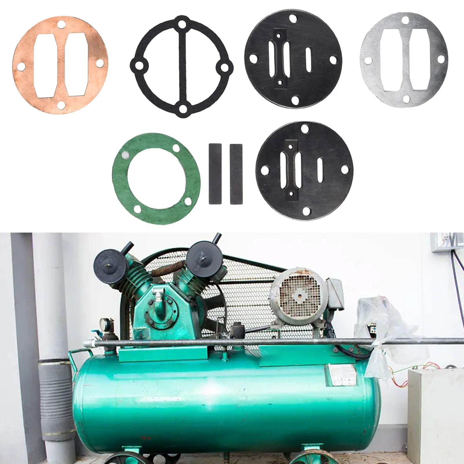 

Для головки цилиндра, пластина клапана, металлическая масляная/масляная машина, детали, надежный комплект для замены, воздушный компрессор, абсолютно новый