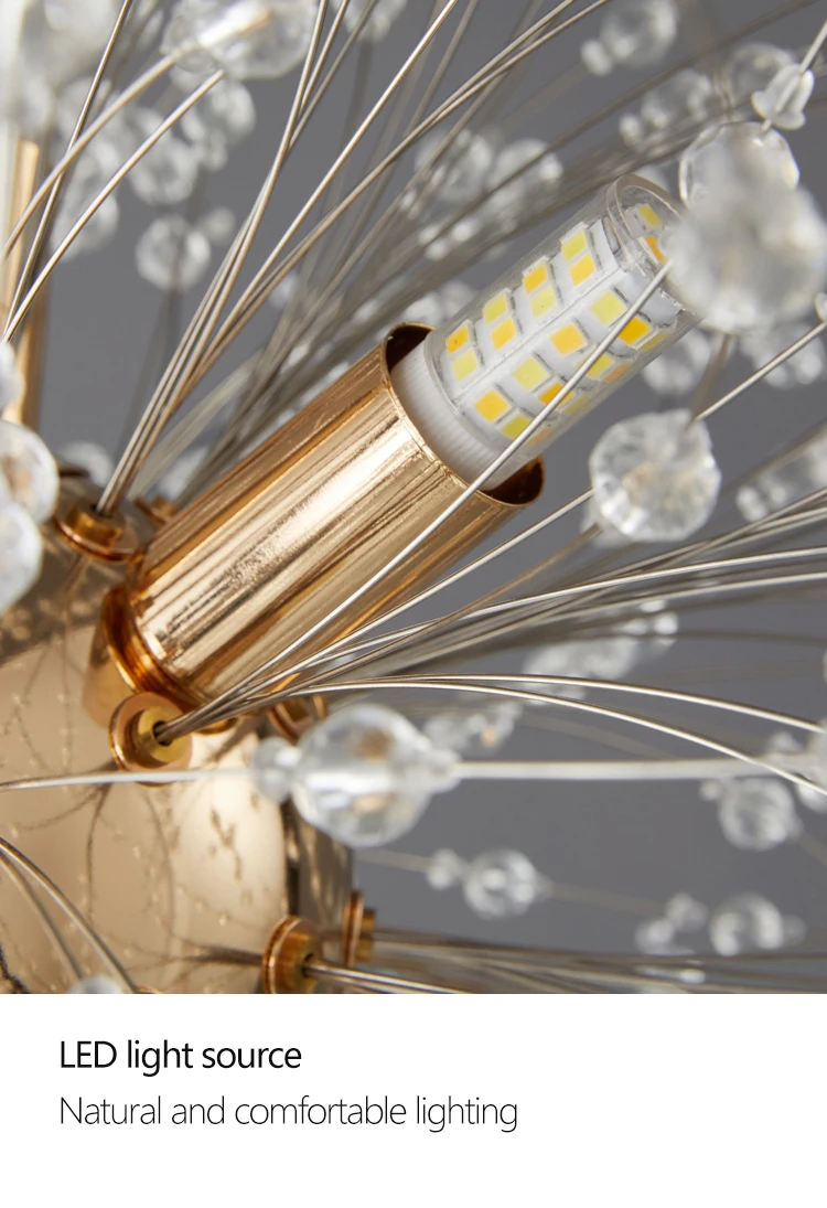 IRALAN Modern Light Luxury Crystal LED Ceiling Lamp Image 9