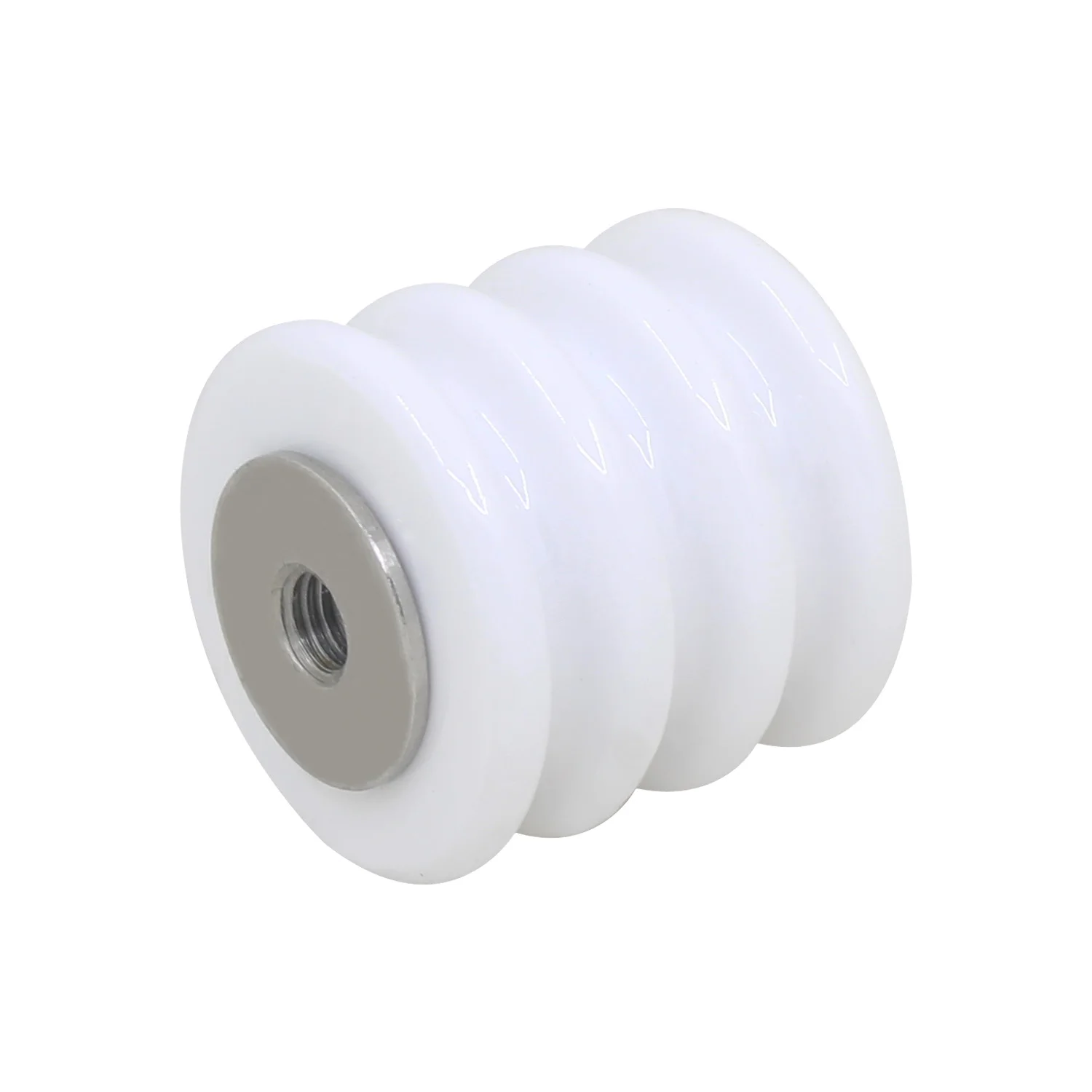 10PCS White Procelain Round Reel Electric Fence Insulators High