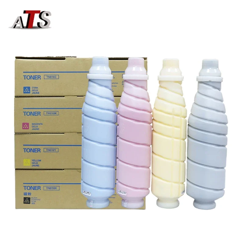 TN616 Copier Toner Cartridge for Konica Minolta Bizhub Pro C6000L C6000 C7000 Copier Spare Parts 1Set/4PCS