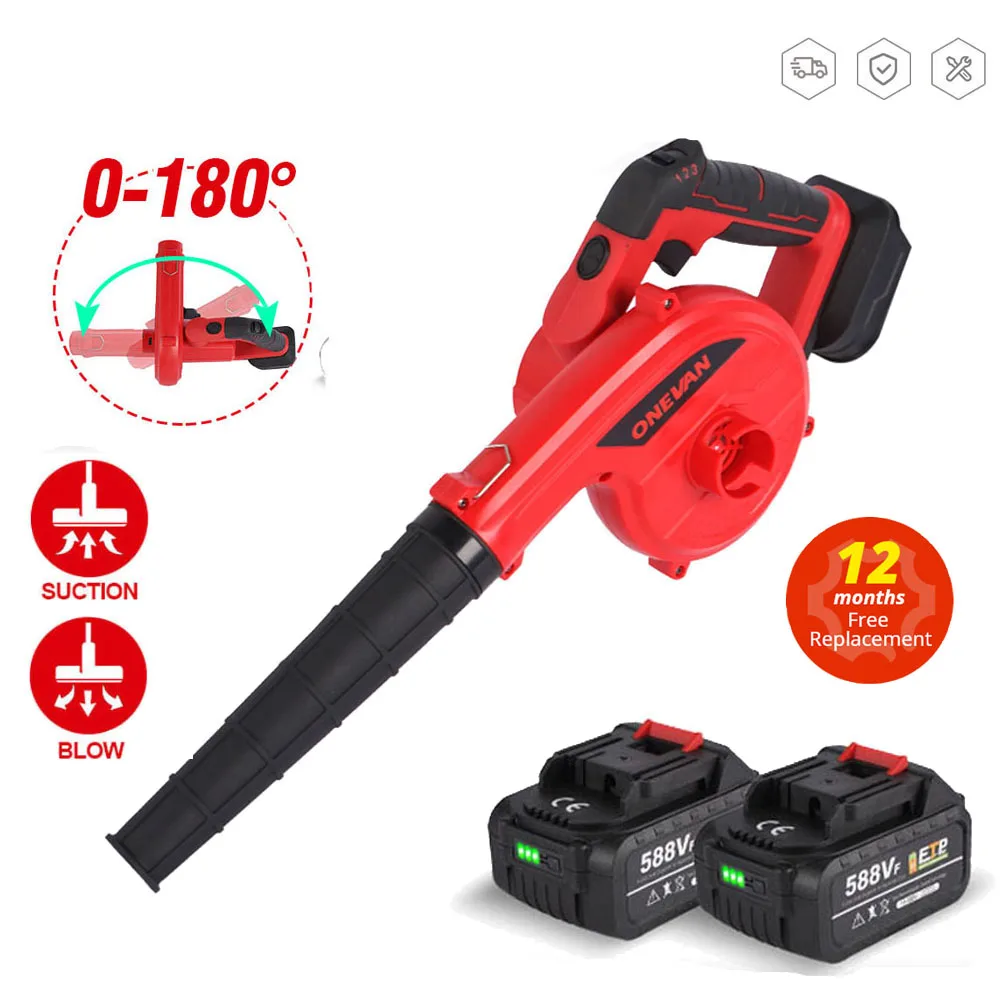 Souffleur D'air Électrique Portable 3500w 2 En 1, Pliable Sans Fil, Puissant,  Rotatif À 180 °, 3 Vitesses, Nettoyeur De Poussière, Pour Batterie 18v  Makita - Pneumatique Outils - AliExpress