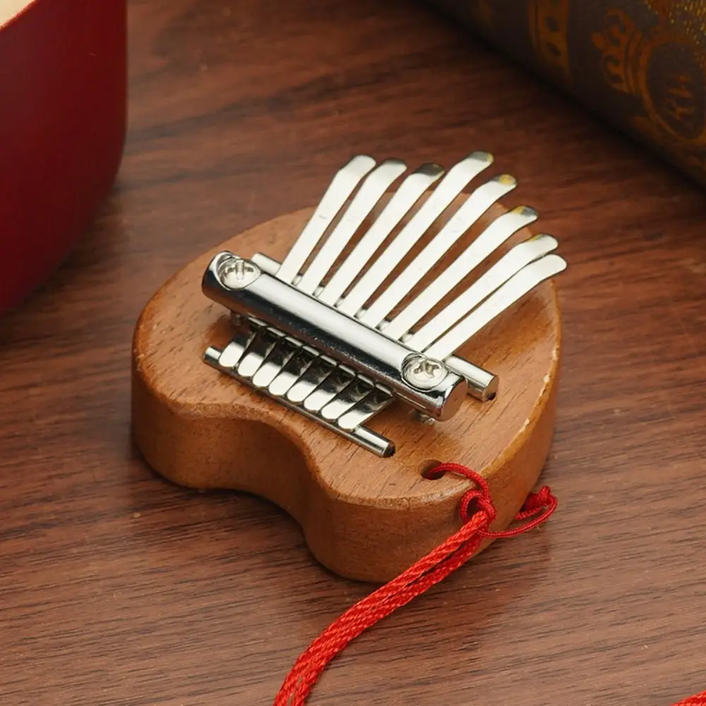 1pc Piano Pendant 8 Key Finger Thumb Piano Adult Beginners Kalimba Marimba Musical Kalimba for Toddler Kid Child Valentines