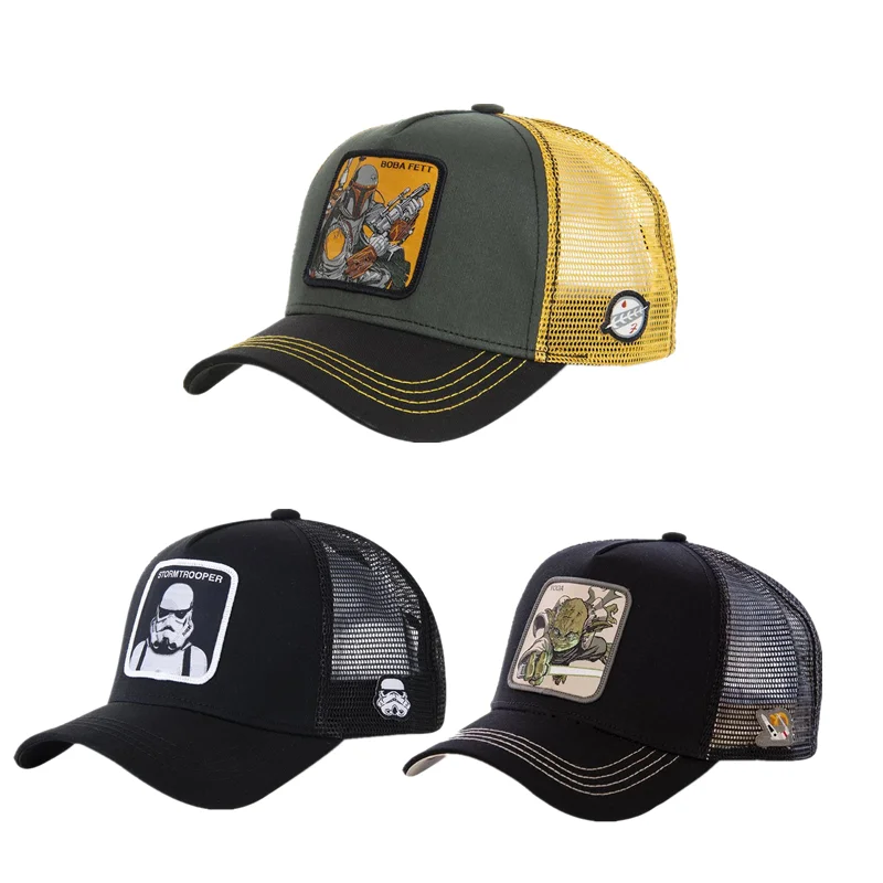 Movie Bounty Hunter Boba Fett Hat Cosplay Soldiers Protezione Solare Cap Berretto Da Baseball Antivento Traspirante Hip Hop Prop Halloween