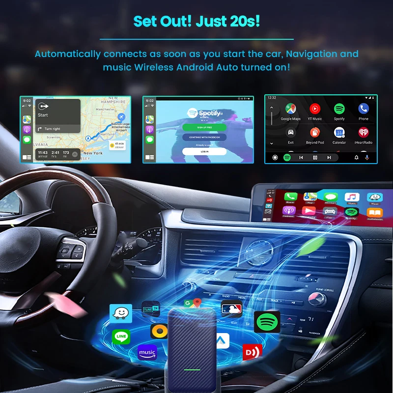 Carro de jogo multimídia player grátis online atualização sem fio carro  jogar android adaptador de automóvel wifi conectar streaming mini caixa tv  gps - AliExpress