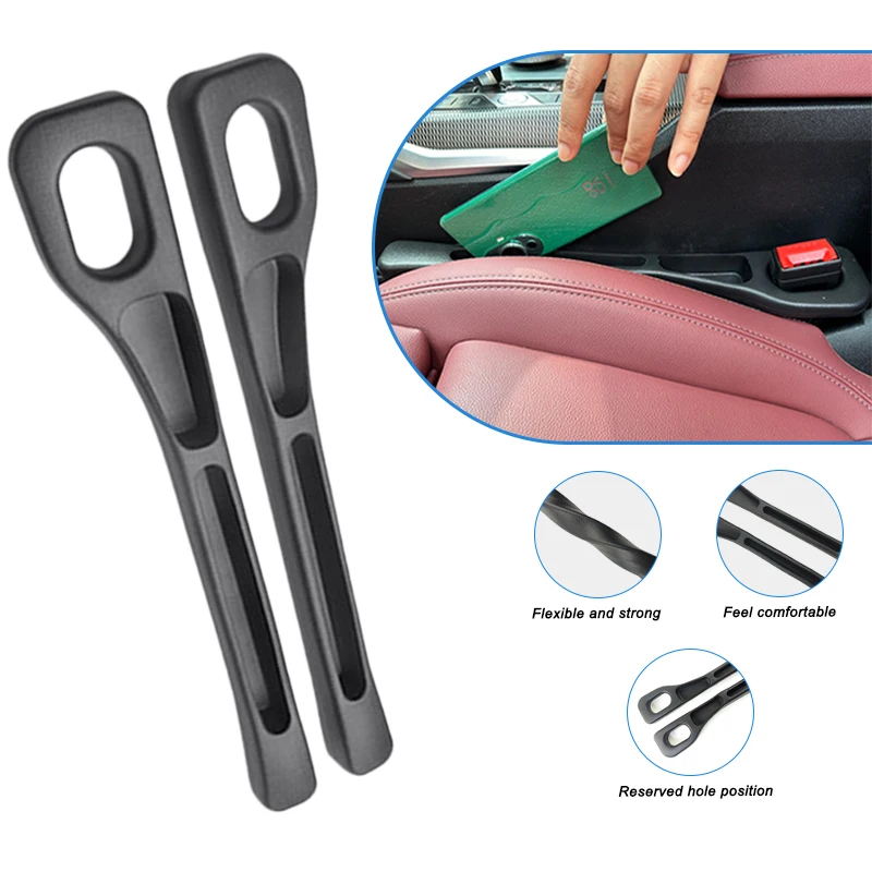 Black Polyurethane Car Seat Gap Filler Strip Universal