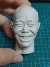  1/6 Unpainted Male / Female Head Sculpt Carved Model Fit 12 inches Action Figure Body Dolls 