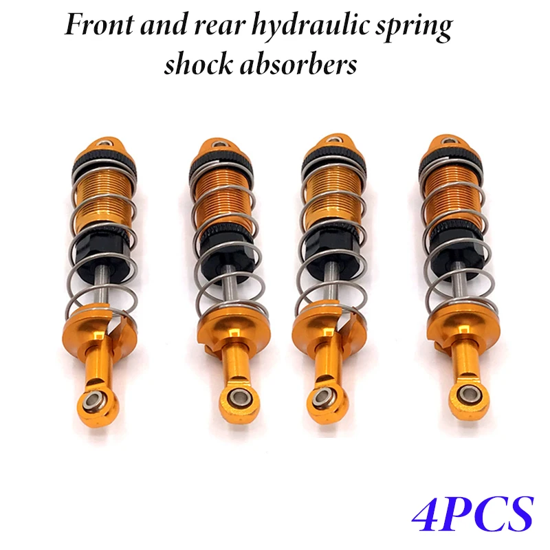High-Performance Metal Upgrade: Front and Rear Hydraulic Spring Shock Absorbers for RC Cars