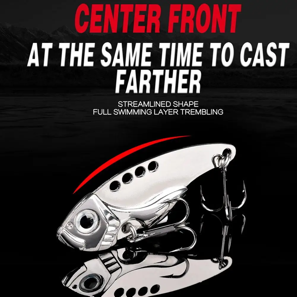 3g/7g/10g/15g Fishing Lures Metal Vib Hard Adjustable Action Blade Bait Fishing Spoon Lures With 3d Red Eyes Artificial Baits