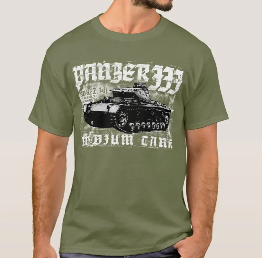 2     Wehrmacht Panzer III ̵ ũ Ƽ, 100% ư O- , ĳ־  Ƽ, S-3XL , 