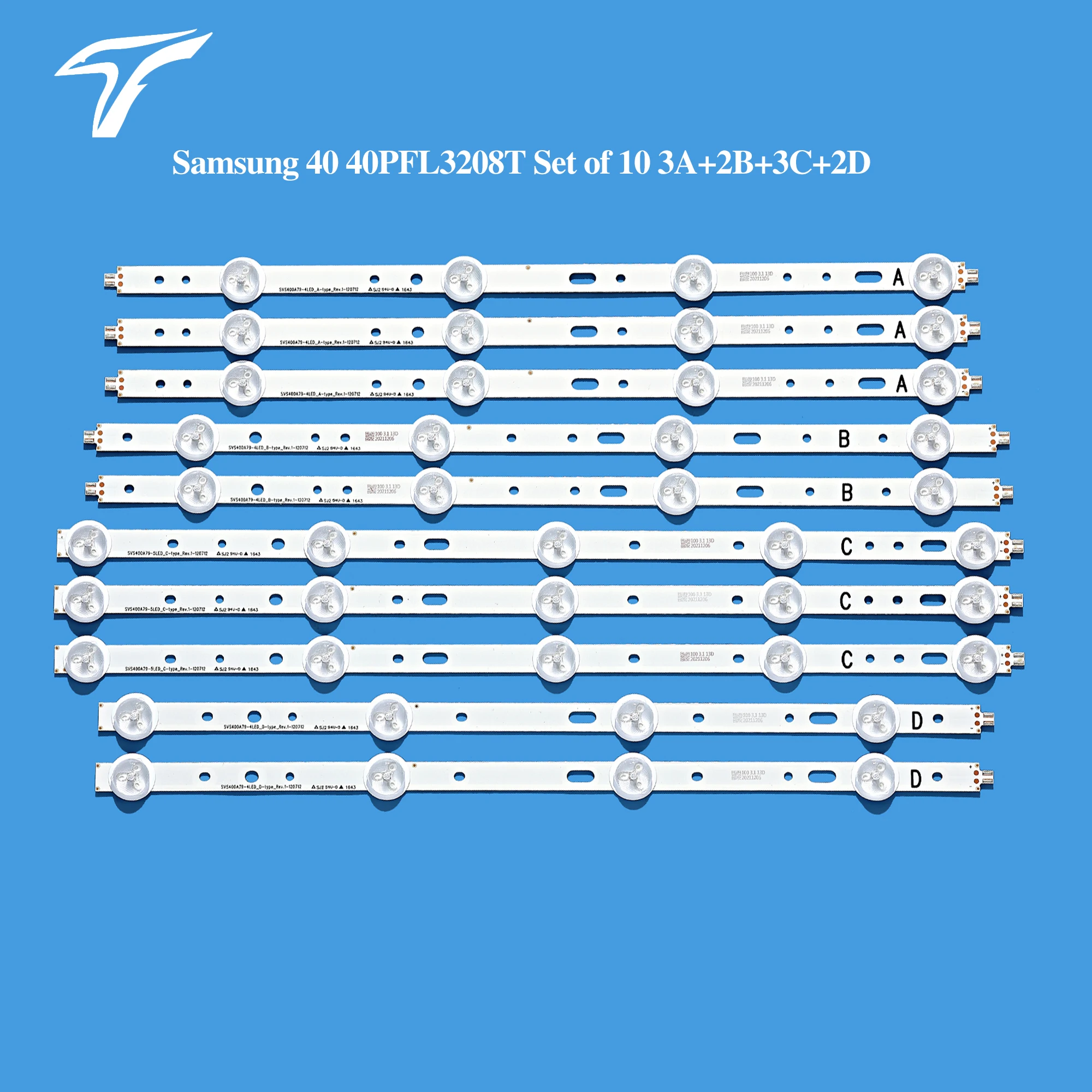 LED 스트립 완벽한 교체 40D1333B 40L1333B 40PFL3208T LTA400HM23 SVS400A73 ...
