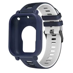 Silicone Sport Band with Protective Case for Smartwatch - Breathable and Soft (DUW--MU)