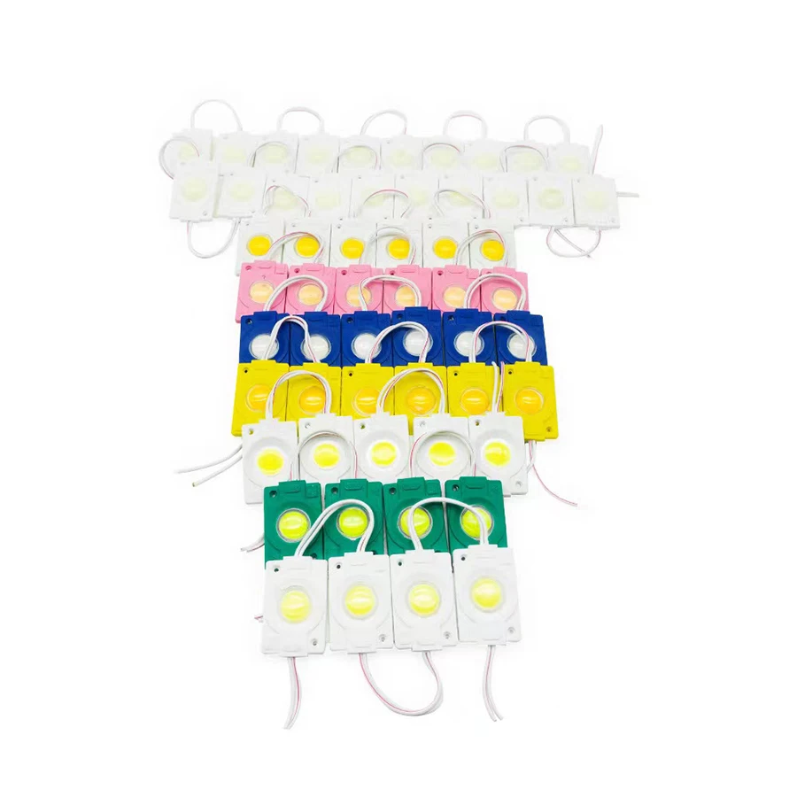 트럭용 COB LED 모듈, IP67 방수 라운드 칩, 2.5W 사출 성형, 콜드 웜 화이트, DC 12V, 24V, 로트당 20 개
