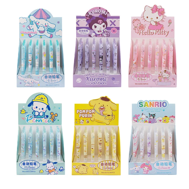 

Sanrio Hellokitty Cute Kawaii Activity Pencil Sketch Mechanical Pencil 0.5mm Student Office Stationery Set Wholesale And Retail
