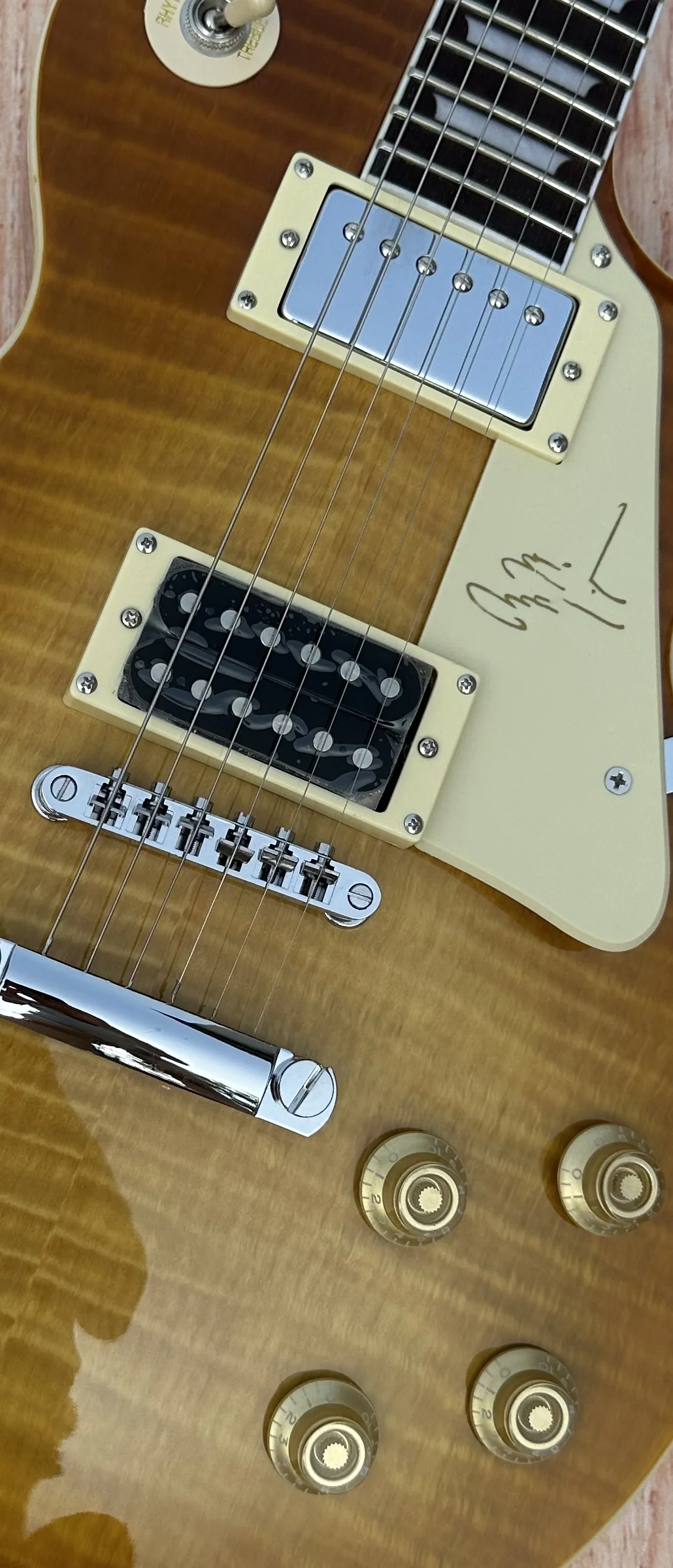 Electric Guitar Standard electric guitar front smoked color mini pickup signature guard