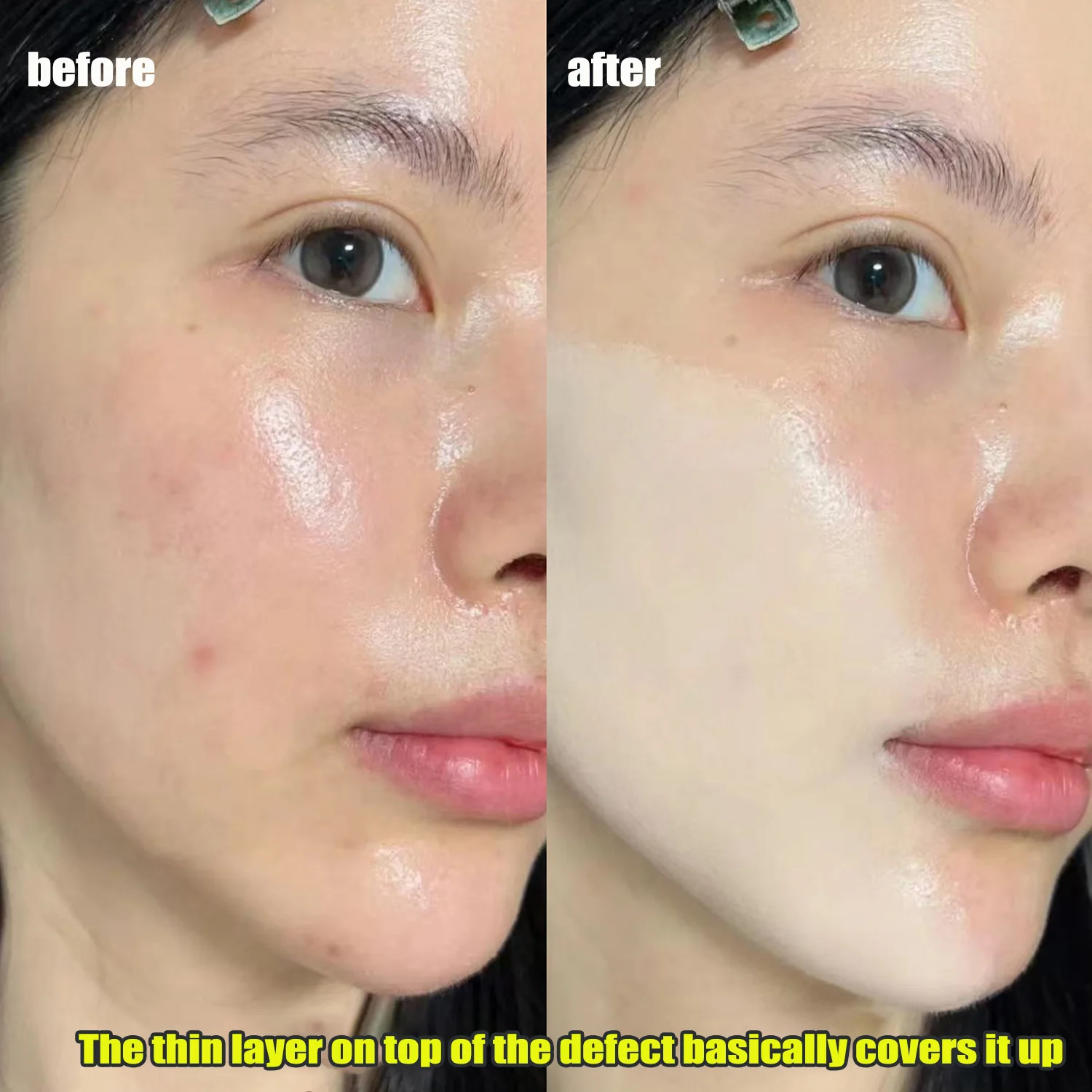 BB Cream Air Cushion Foundation Full Coverage Waterproof Long-lasting Concealer 3 Colors Cushion Compact Face Makeup Base 2