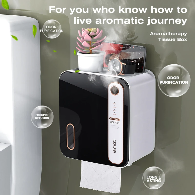 Multifunction Toilet Paper Box with Aromatherapy