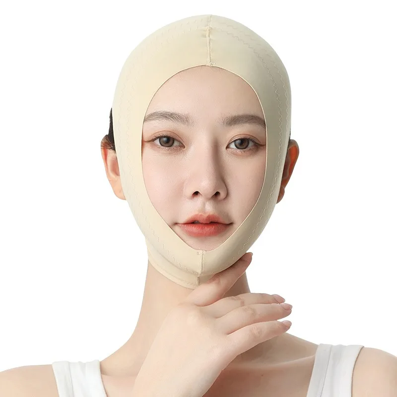 Plastic Face Mask Lifting and Tightening French Pattern Sleep Elastic  Bandage Face-Shaping Tool Improve Double Chin Anti-Sagging - AliExpress