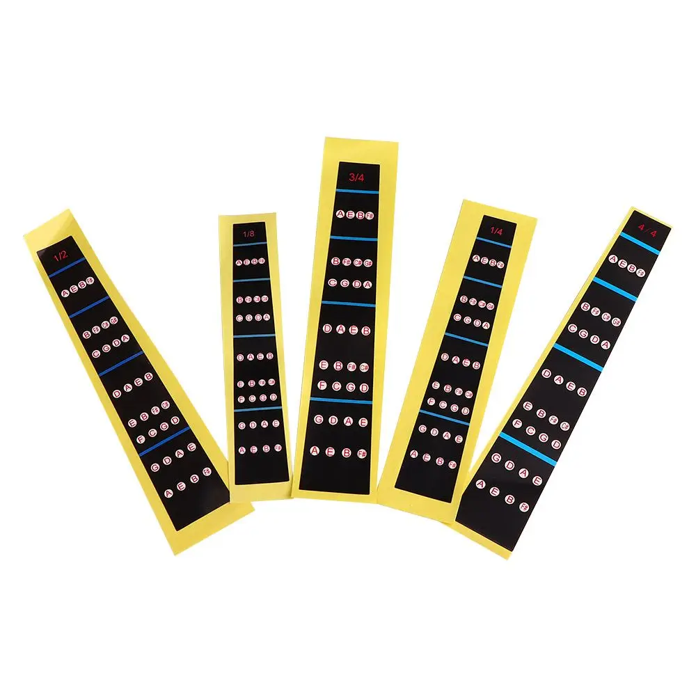 4/4 3/4 Practice Music Tools For Beginners Marker Fiddle Finger Label Scale stickers notes Cello Violin Sticker