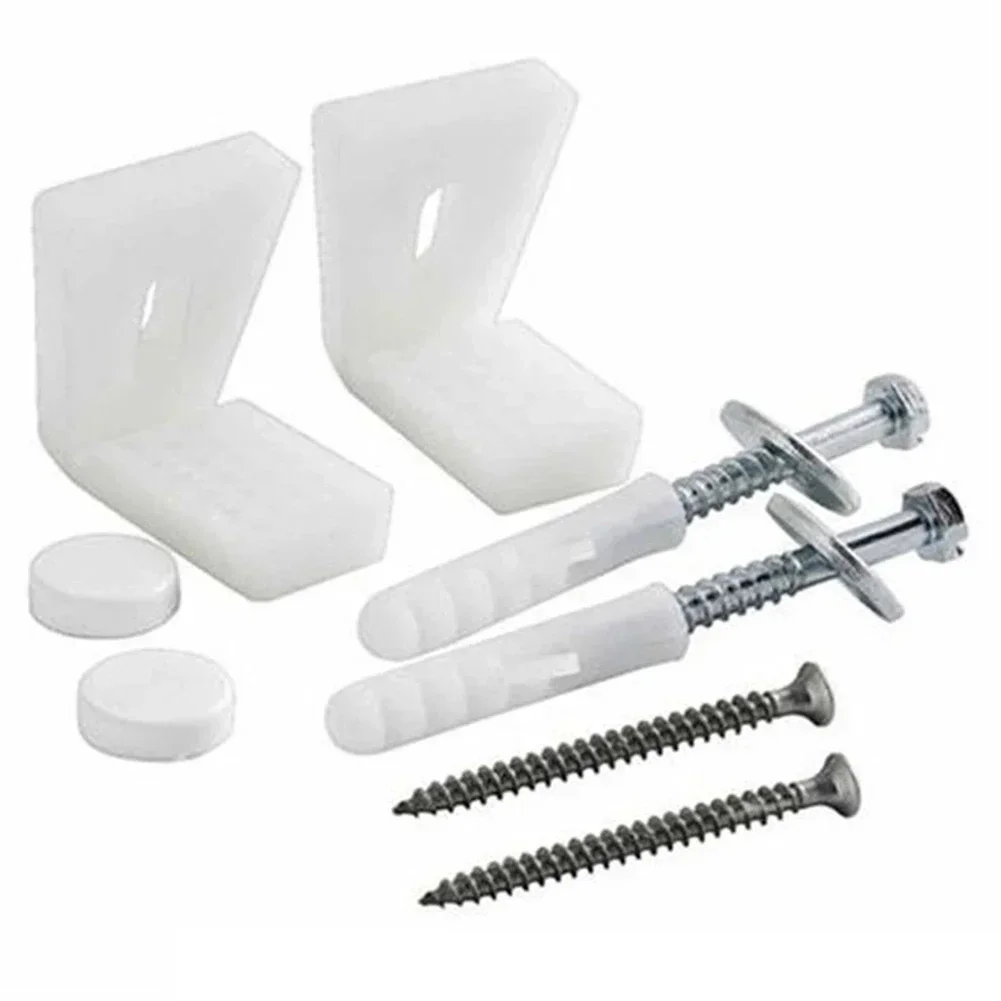 L-type Toilet Foot Mounting Screws Bathroom Angled Floor Wc Toilet Pan Bidet Or Semi Pedestal Fixing Kit Bolts 1 Set