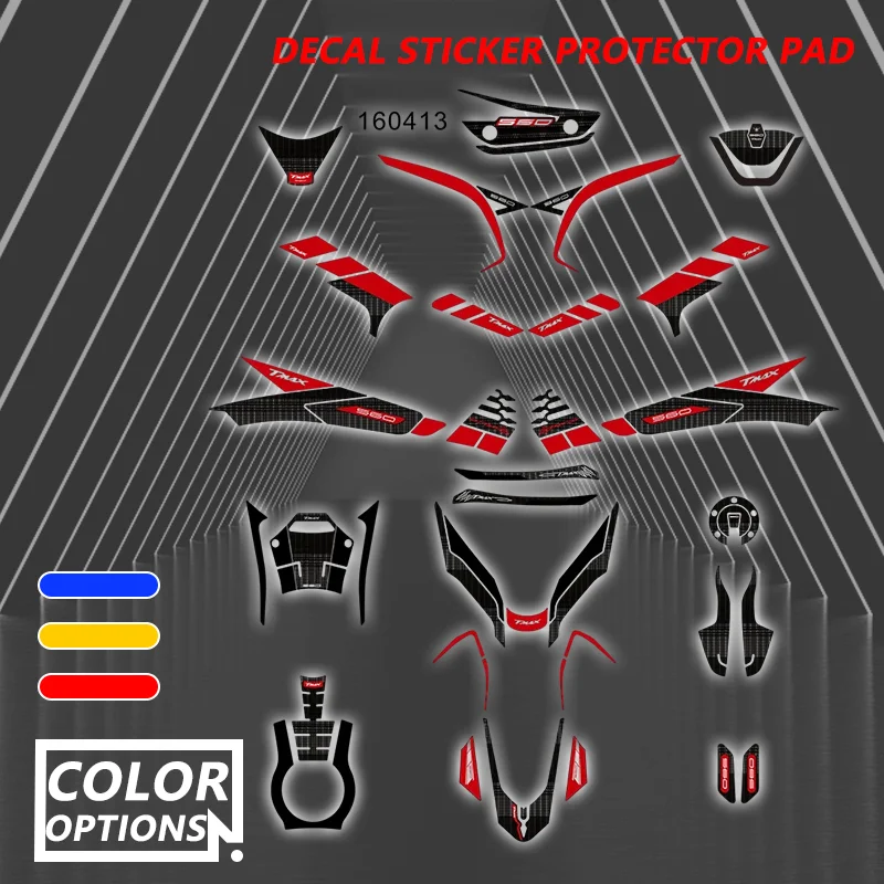 tmax Motorcycle Fuel Tank Sticker Front Rear Fairing Body Protection Sticker Decals For Yamaha TMAX560 TMAX 560 2022 2023 2024 factory wholesale warranty label security protection sticker void if seal broken damaged shredded paper 2020 2023