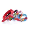 Portable Flowers Pet Dog Collar Leash PU Leather Cat Chain Neck Strap for Small Middle Large Animal Teddy Chihuahua Pug Fashion 2