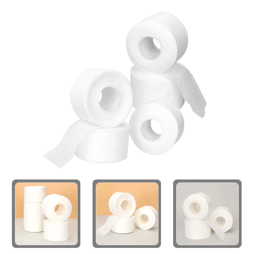 5 Rolls Cotton Haircut Scarf Collar Neck Strip Strips Barber Wrap for Molding Accessories Salon Band Perm Dyeing