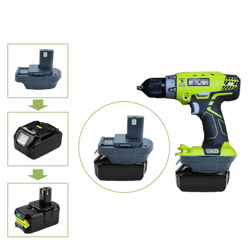 For Ryobi 18v MT20RNL Battery Convertor Adapter For Makita 18V Li-Ion Battery Used Convert To Roybi 18V Tool