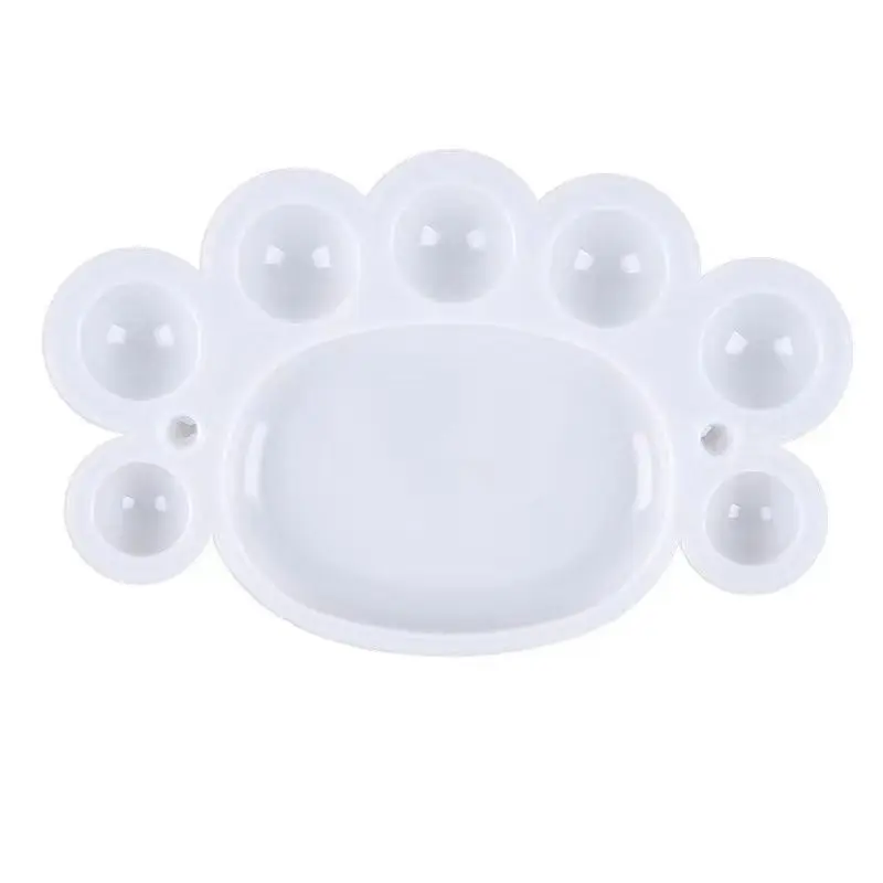 White Painting Supplies Alternatives Paint Pigment Tray Round Palette