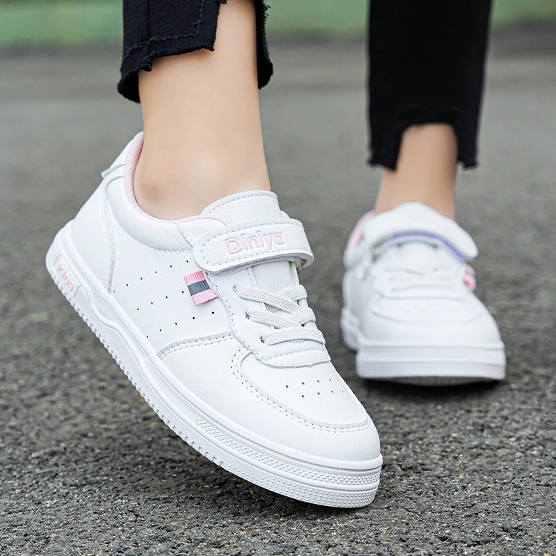 

Kids Shoes Toddlers Leather Sneakers Comfortable Light Weight Skin-Friendly Causal Running Tennis Shoes for Boys Girls Big Kids