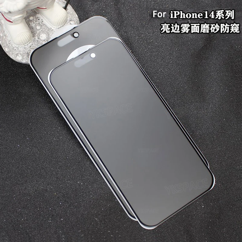 3D Full Cover Matte + Privacy Screen Protector For iPhone X XR XS 11 12 13  mini 14 15 Pro Max 8 Plus SE Anti Spy Tempered Glass - AliExpress