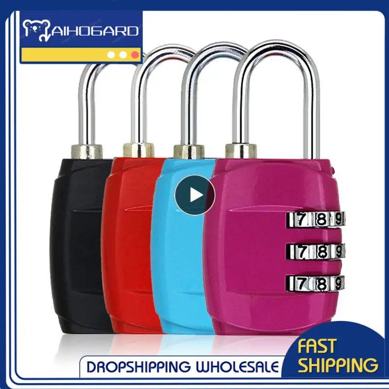 

Luggage Travel Lock 3 Dial Digit Password Lock Combination Suitcase Luggage Metal Code Password Lock Padlock