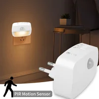 LED Night Light EU Plug In Smart Motion Sensor Light 220V Wall Lamp for Home Aisle WC Hallway Stair Kitchen Bedroom Night Lamp 1