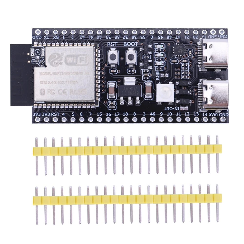 2025 New ESP32-S3 N16R8 N8R2 Dual Type-C Development Board 2.4G Wifi +Bluetooth Internet Module of Things Core Board for Arduino