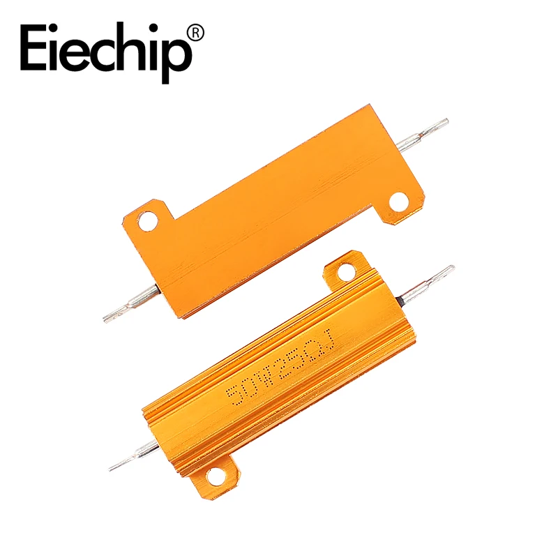 Wirewound Resistor, 100W 50W 25W 10W Aluminum Power Metal Shell Case, 0.1~10Kohm Resistance Load