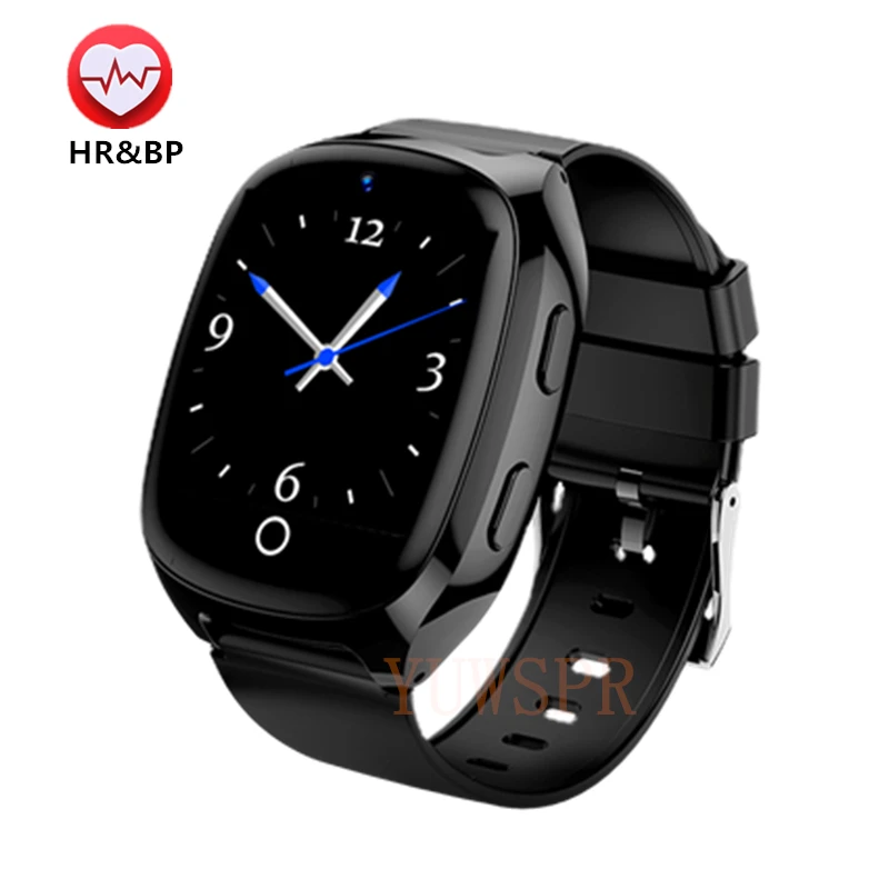 4G Elderly Tracker Smartwatches Body Temperature Heart Rate Blood Pressure GPS Location Tracking Phone Watch for Old People D300 