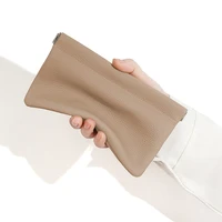 Self-Closing Artificial Leather Long Wallet Passport Driver's License ID Holder Headphone Data Cable Storage Cash Pouch - Image 4