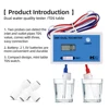Dual Channel Online TDS Water Quality Detector Tester DM1 Drinking Water Pool Pure Water Test Meter 0-9990PPM Dual Probe 2