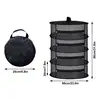 Plant Drying Net Herb Drying Rack 4 Layer Folding Fish Mesh Collapsible Dry Net With Zippers For Drying Seeds Fish Vegetables 6