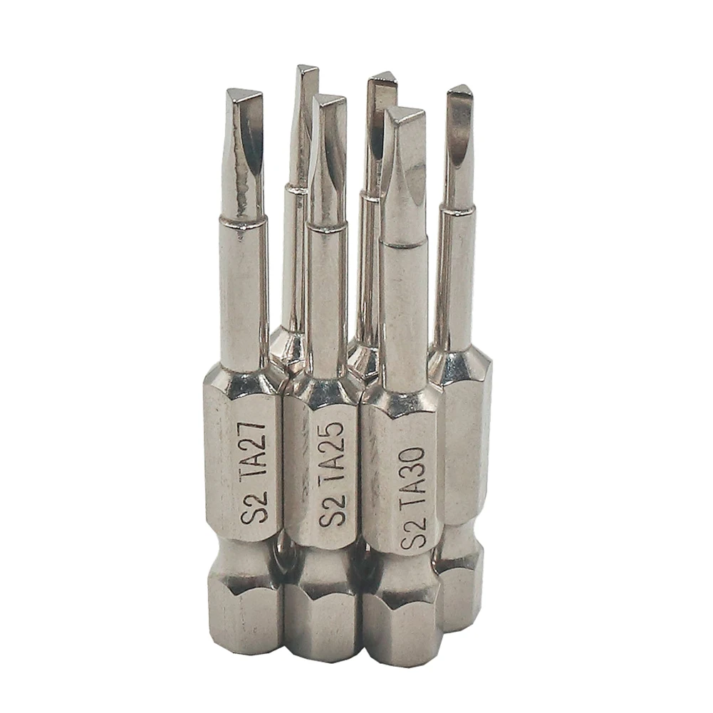 6pcs Magnetic Triangle Head Screwdriver Bits S2 Steel 1/4 inch Hex Shank Screwdriver Bit Set Electric Power Tool Accessories