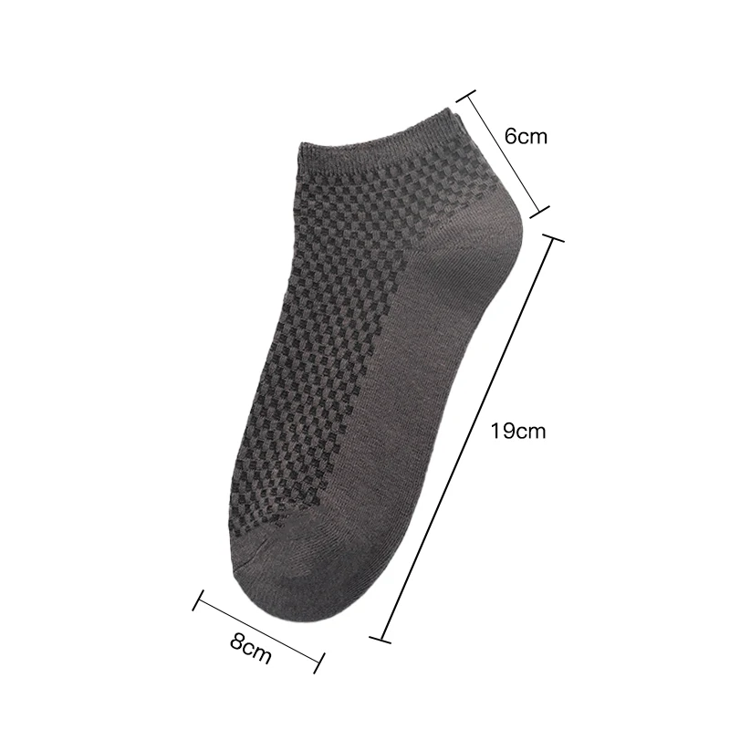 Mens Business Socks - 10 Pairs Black Deodorant Breathable Short Solid Color